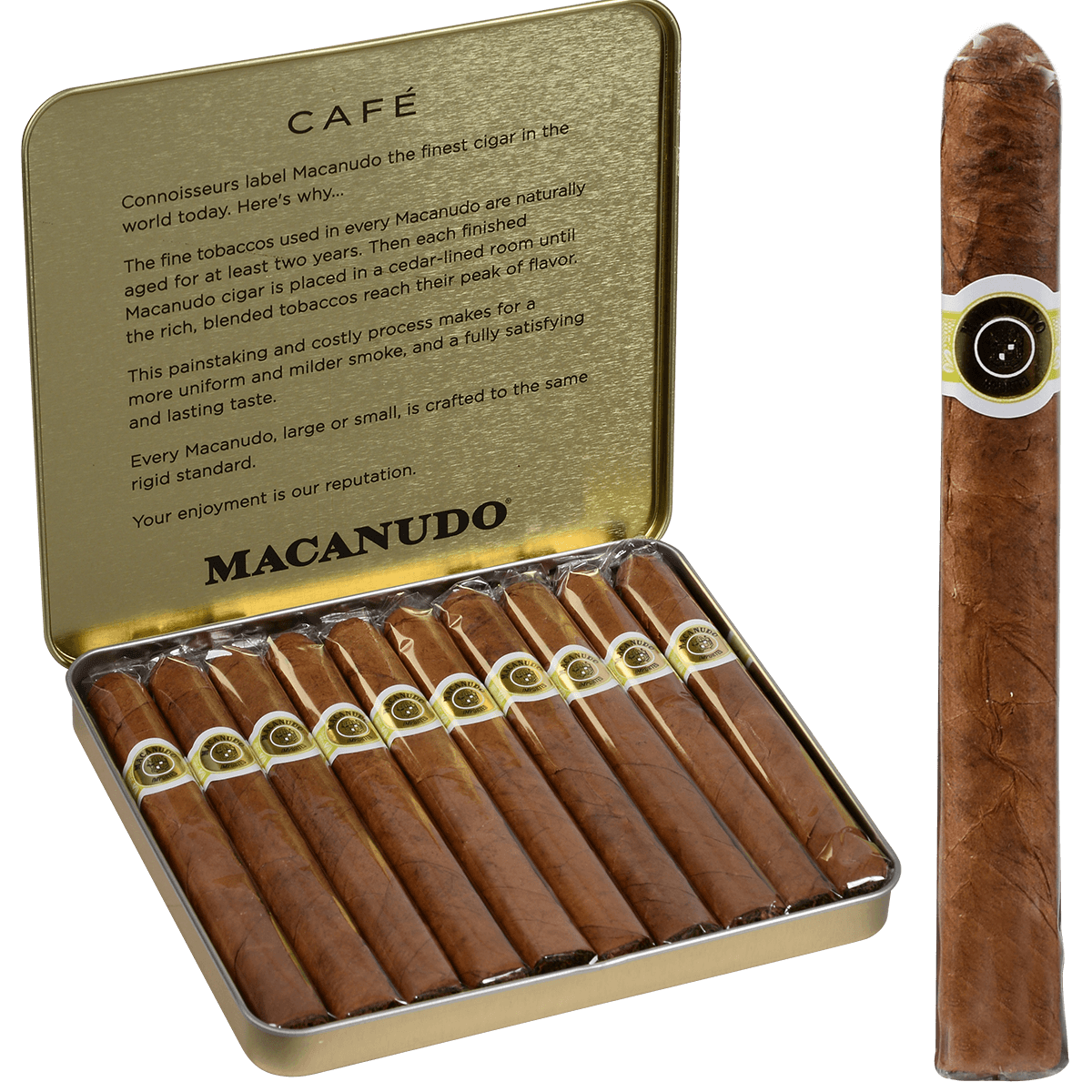 Macanudo Cafe Ascots Cigarillos