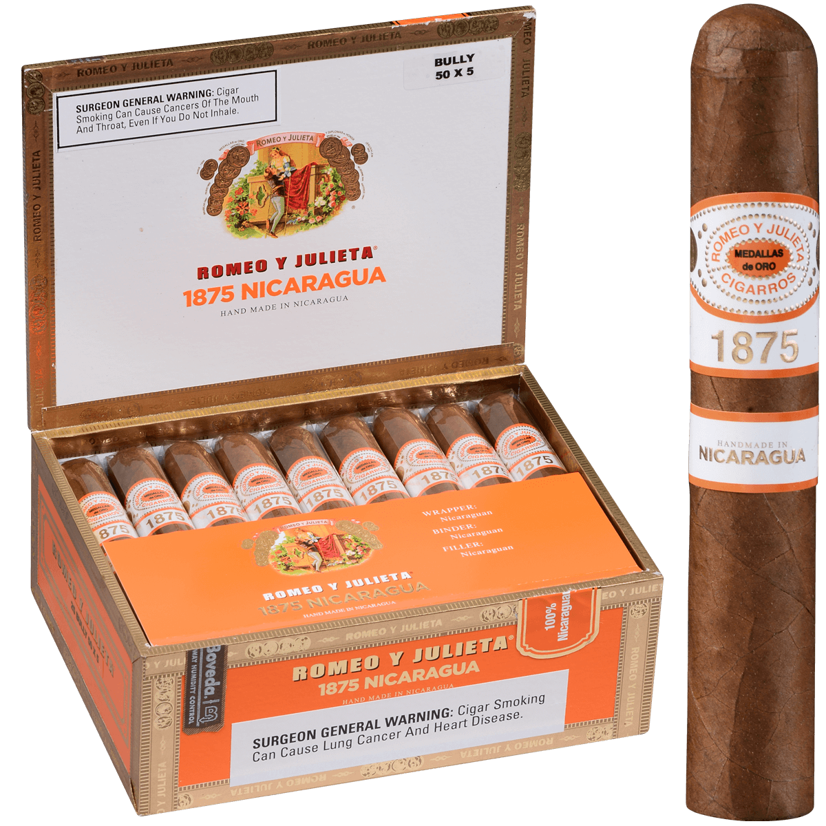 Romeo Y Julieta 1875 Nicragua Bully