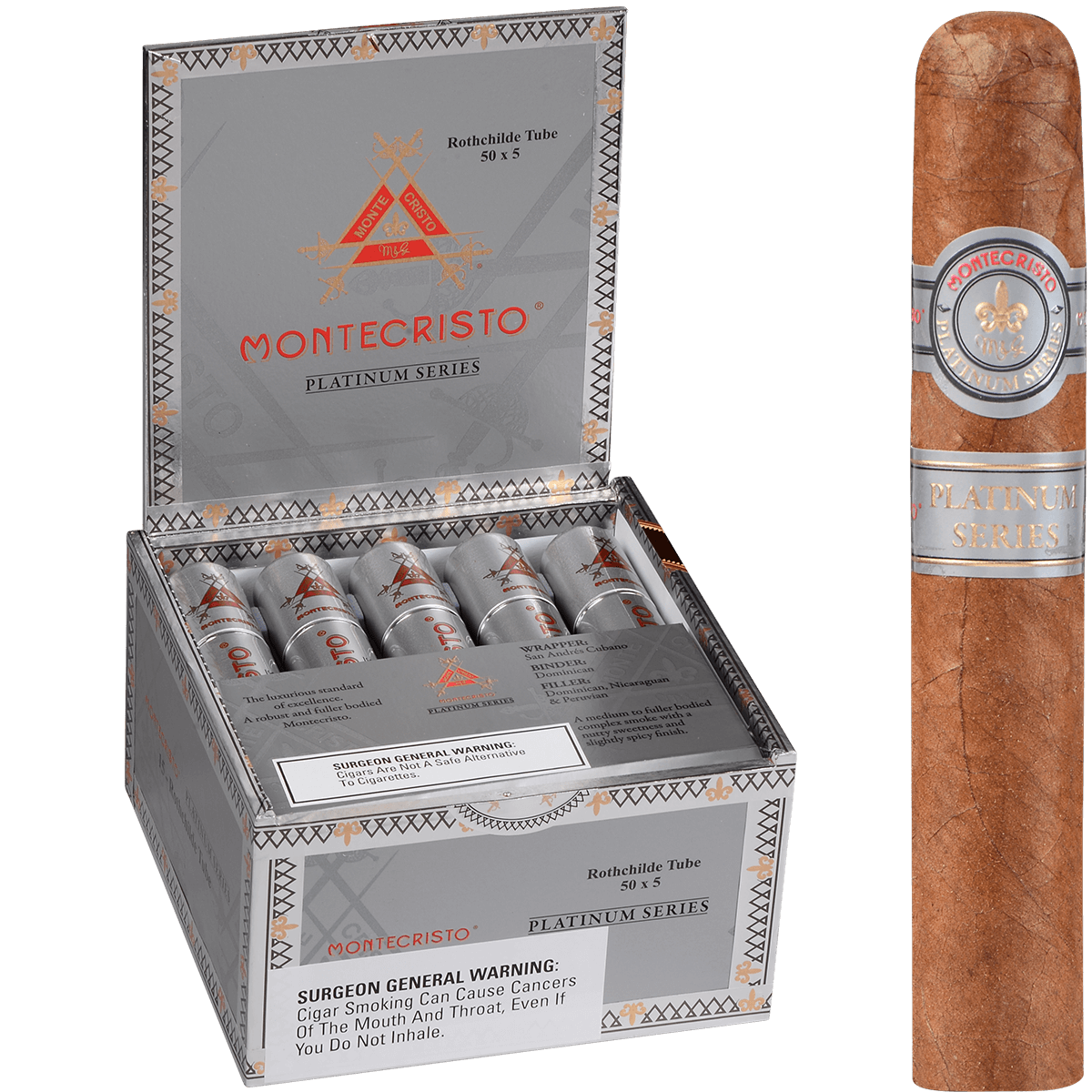 Montecristo Platinum Rothchilde Tubo