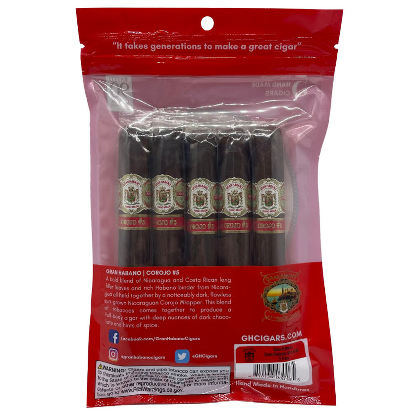 Gran Habano Corojo #5 Fresh Pack