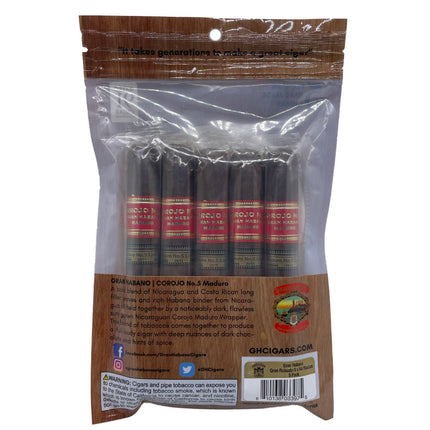 Gran Habano Corojo #5 Maduro Fresh Pack