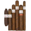 Set of cigars with Liga Privada labels on a white background